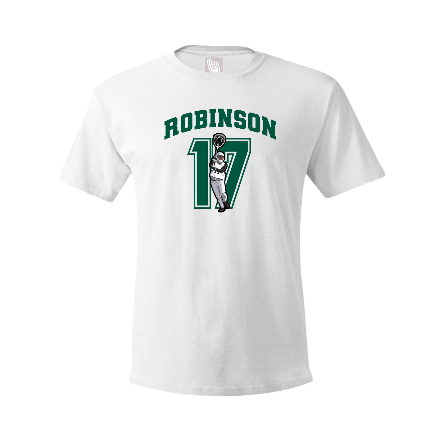 Youth Tee — Number in White