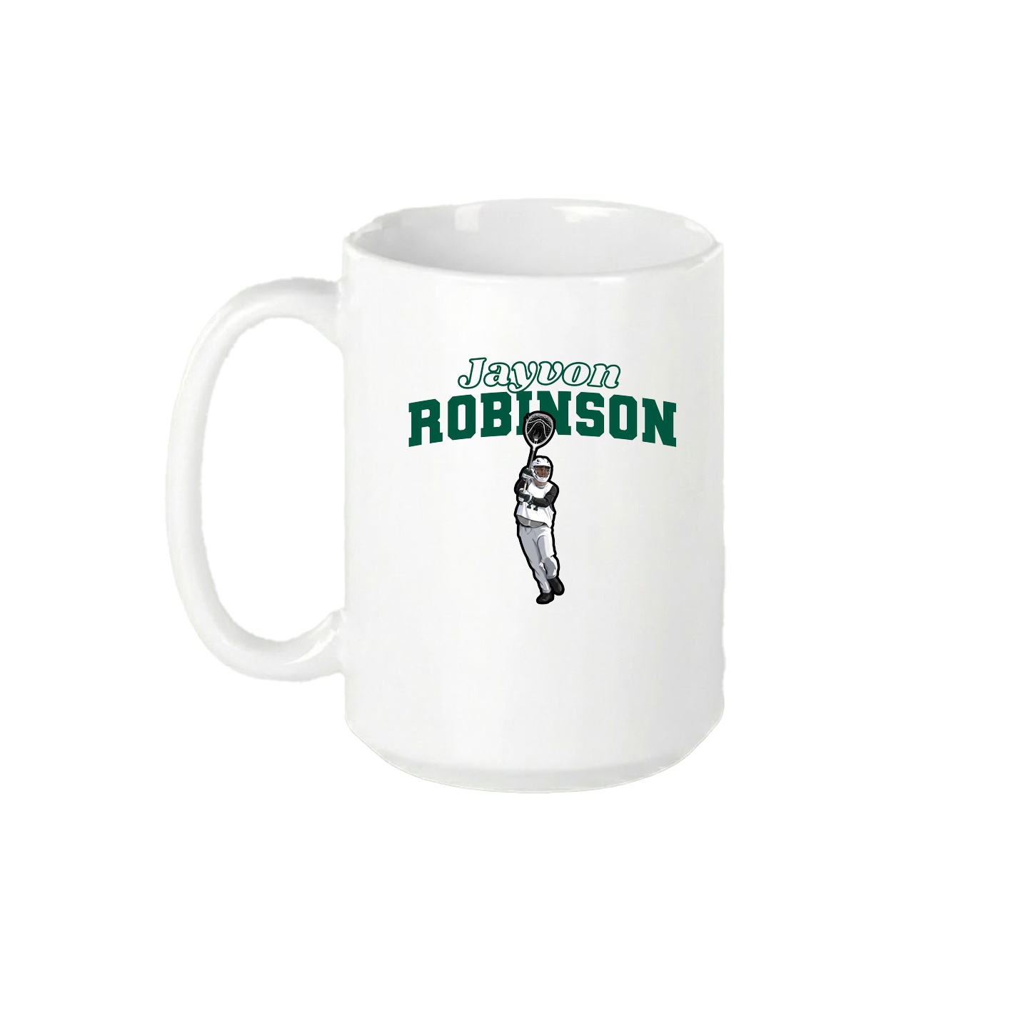 15oz Coffee Mug — Name Arch in White