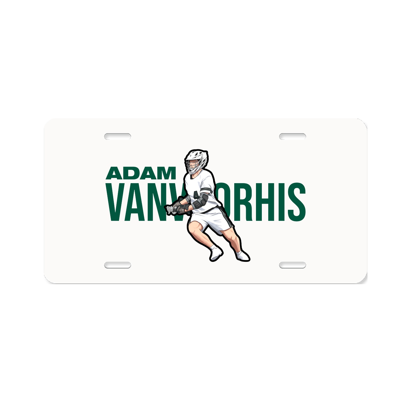 License Plate — Player Name in Classic