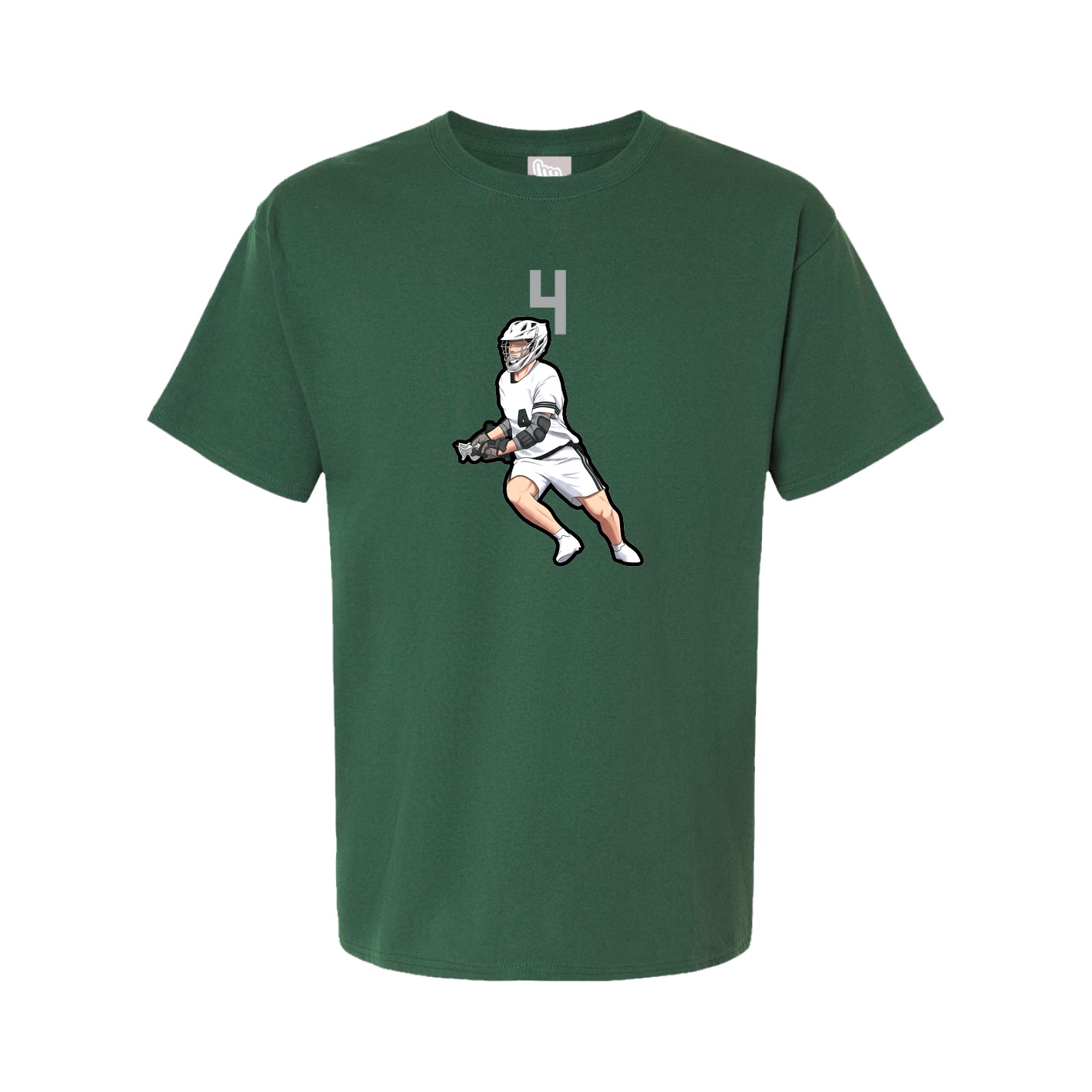 Youth Tee — Number Top in Green