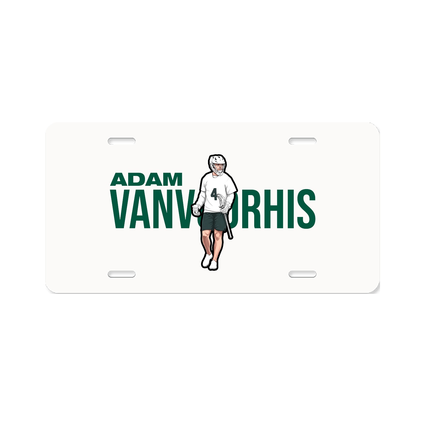 License Plate — Player Name in Classic