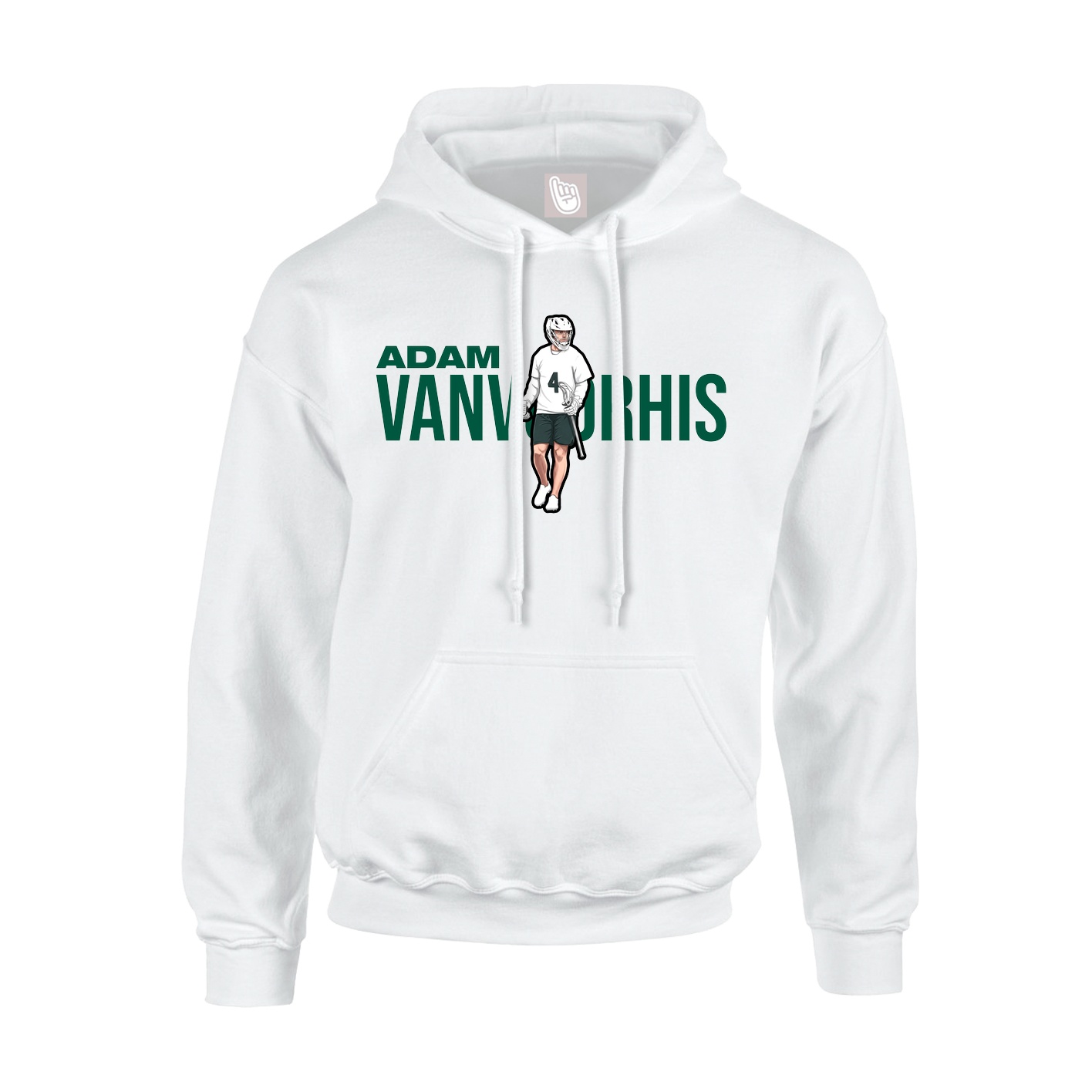 Hoodie — Player Name in White
