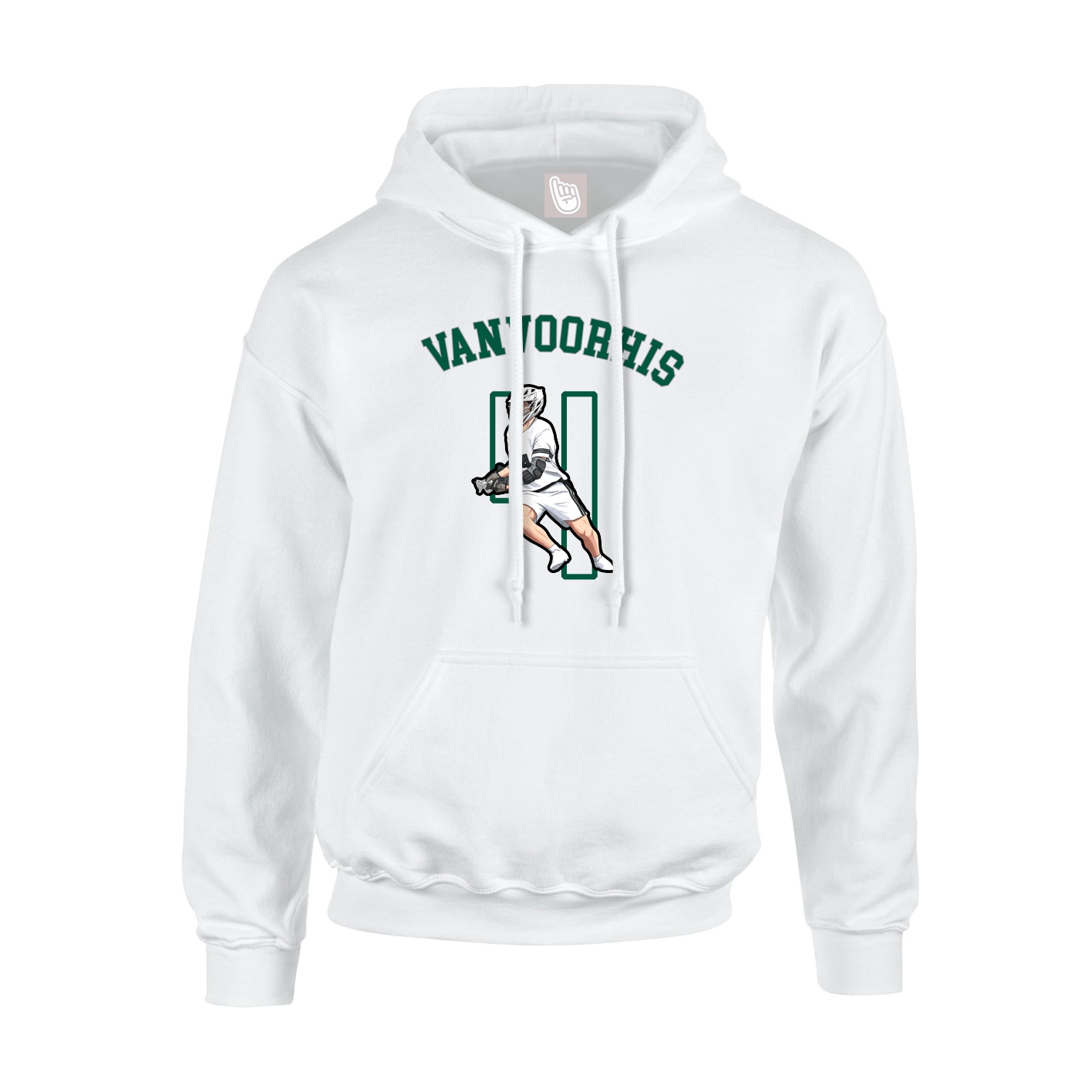 Youth Hoodie — Shirsey Arch in White
