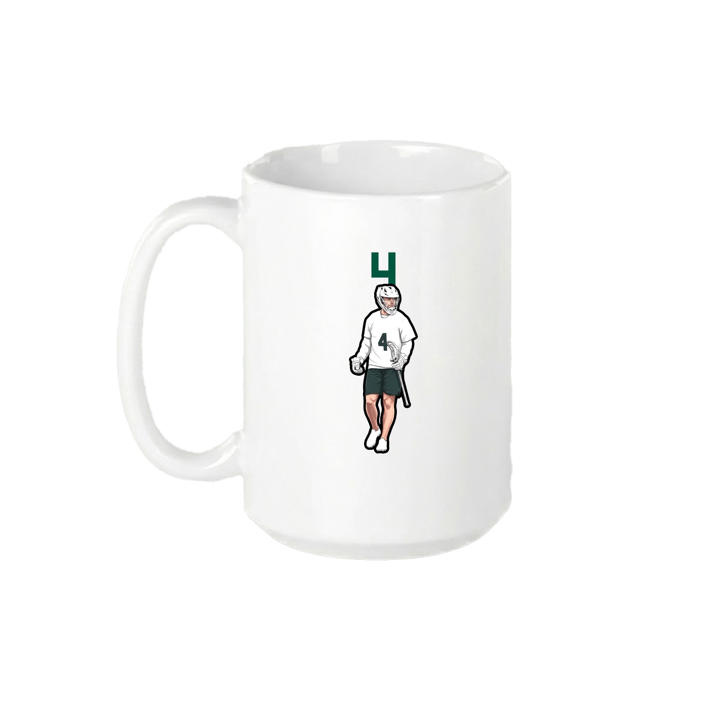 15oz Coffee Mug — Number Top in White