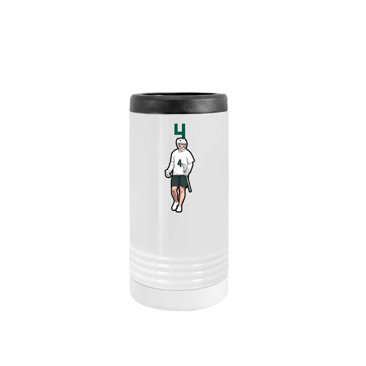 Slim Beverage Holder — Number Top in White