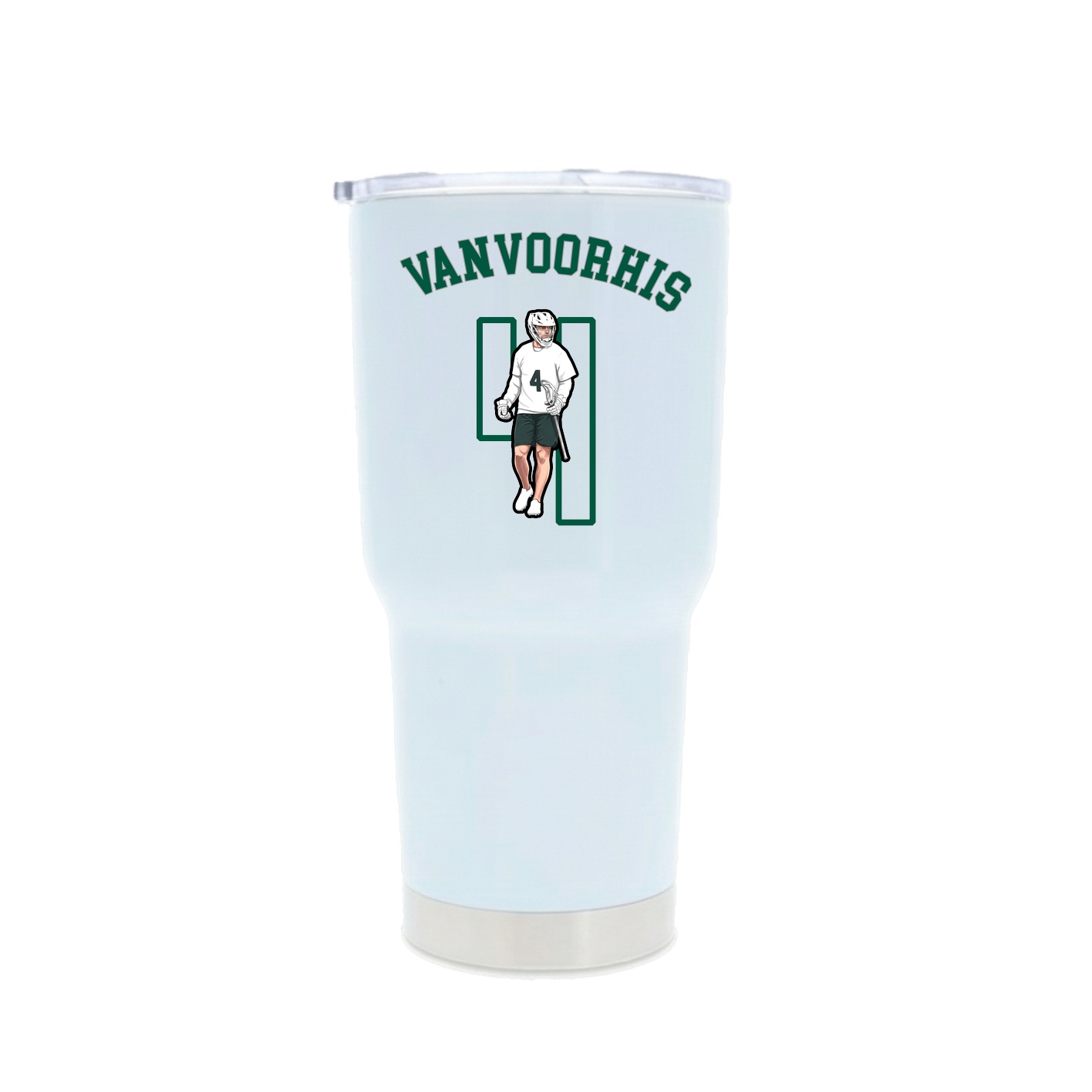 30oz Stainless Steel Tumbler — Shirsey Arch in White