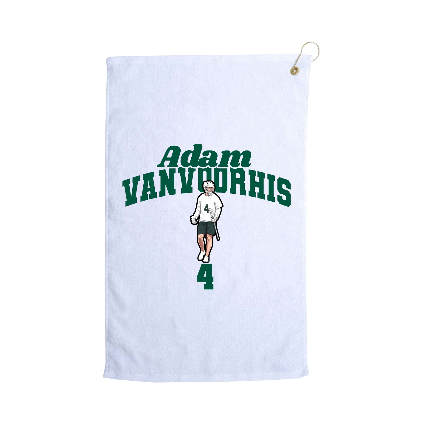 Golf Towel — Signature Arch in White