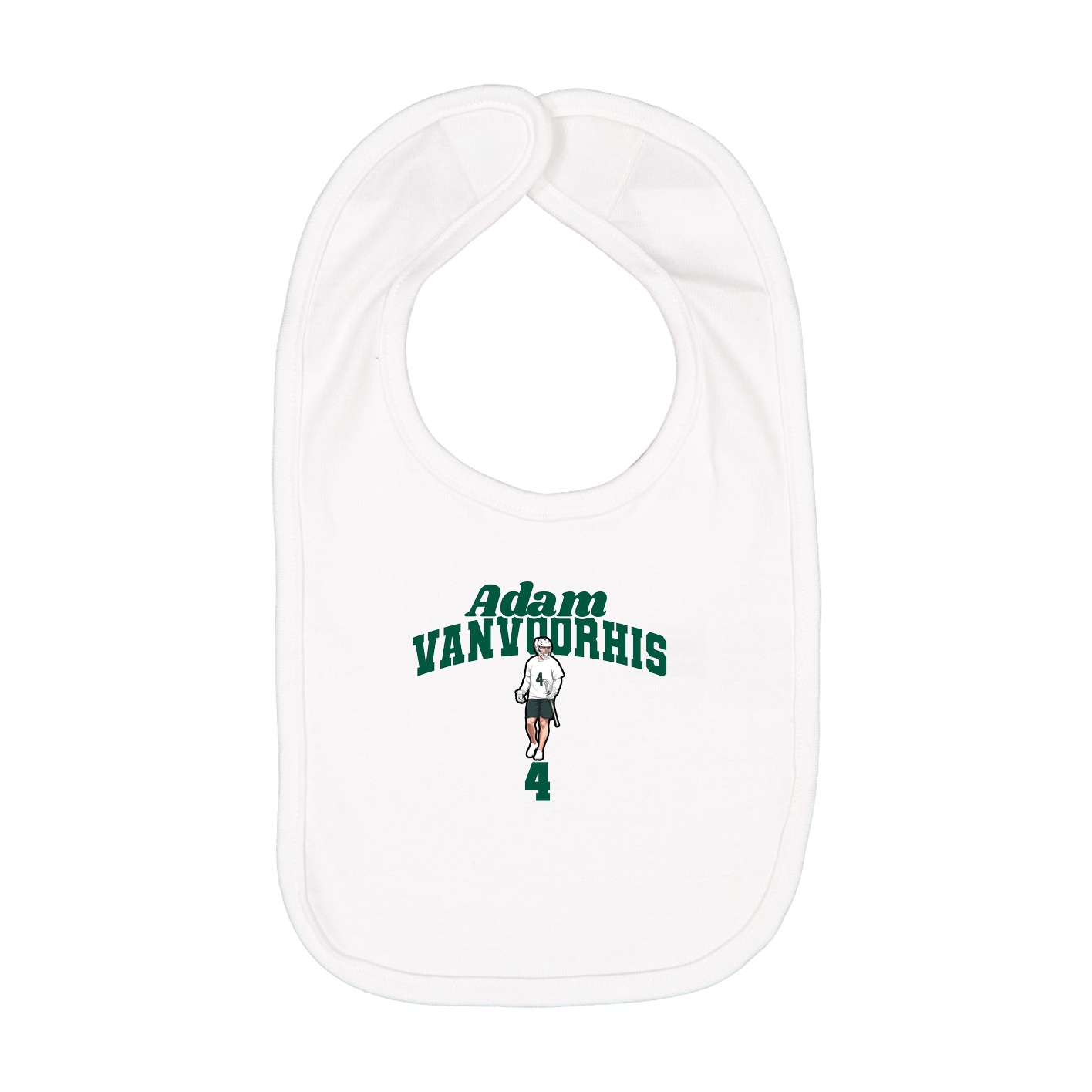Infant Bib — Signature Arch in White