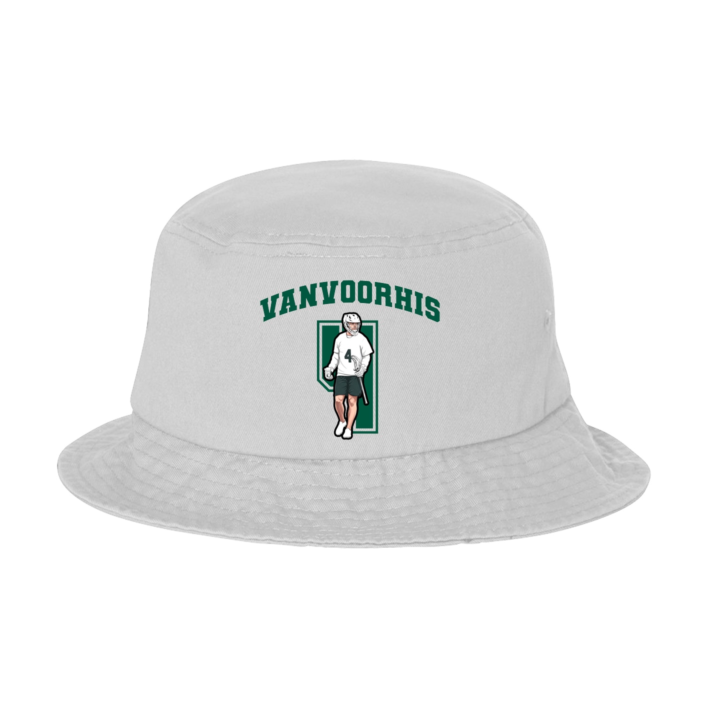 Bucket Cap — Number in White