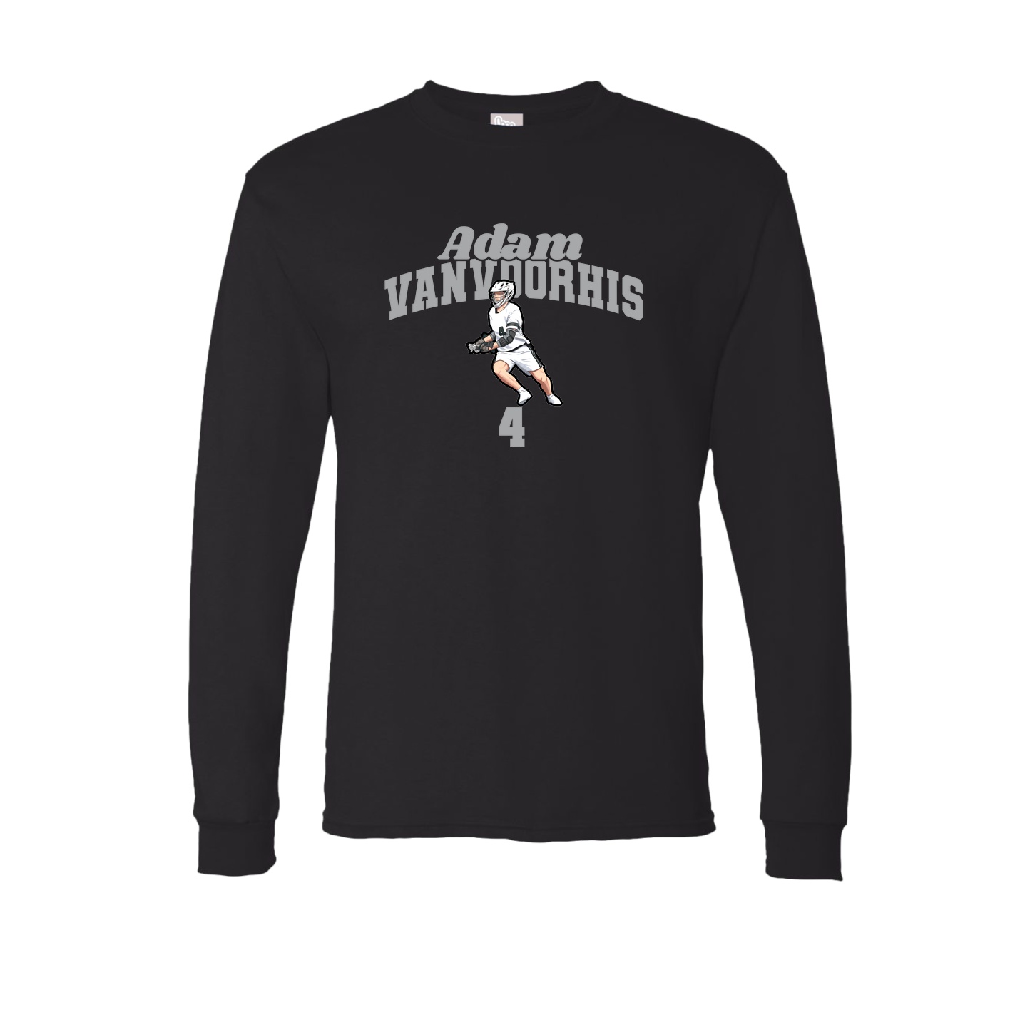 Long Sleeve Tee — Signature Arch in Black