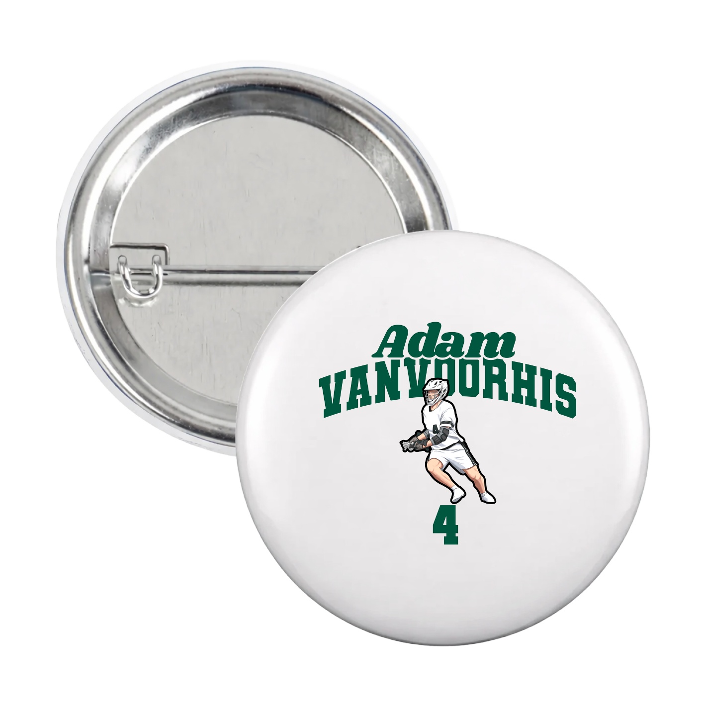 Game Day Button — Signature Arch in White
