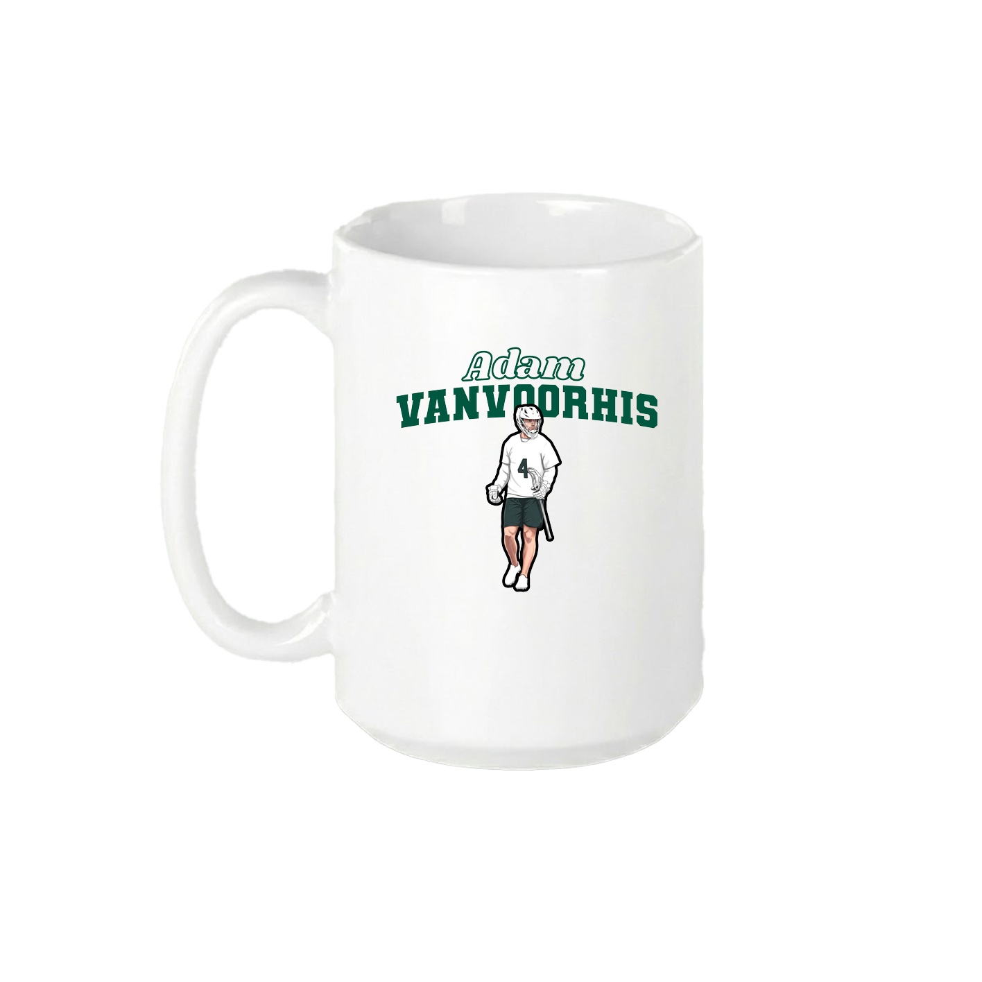 15oz Coffee Mug — Name Arch in White