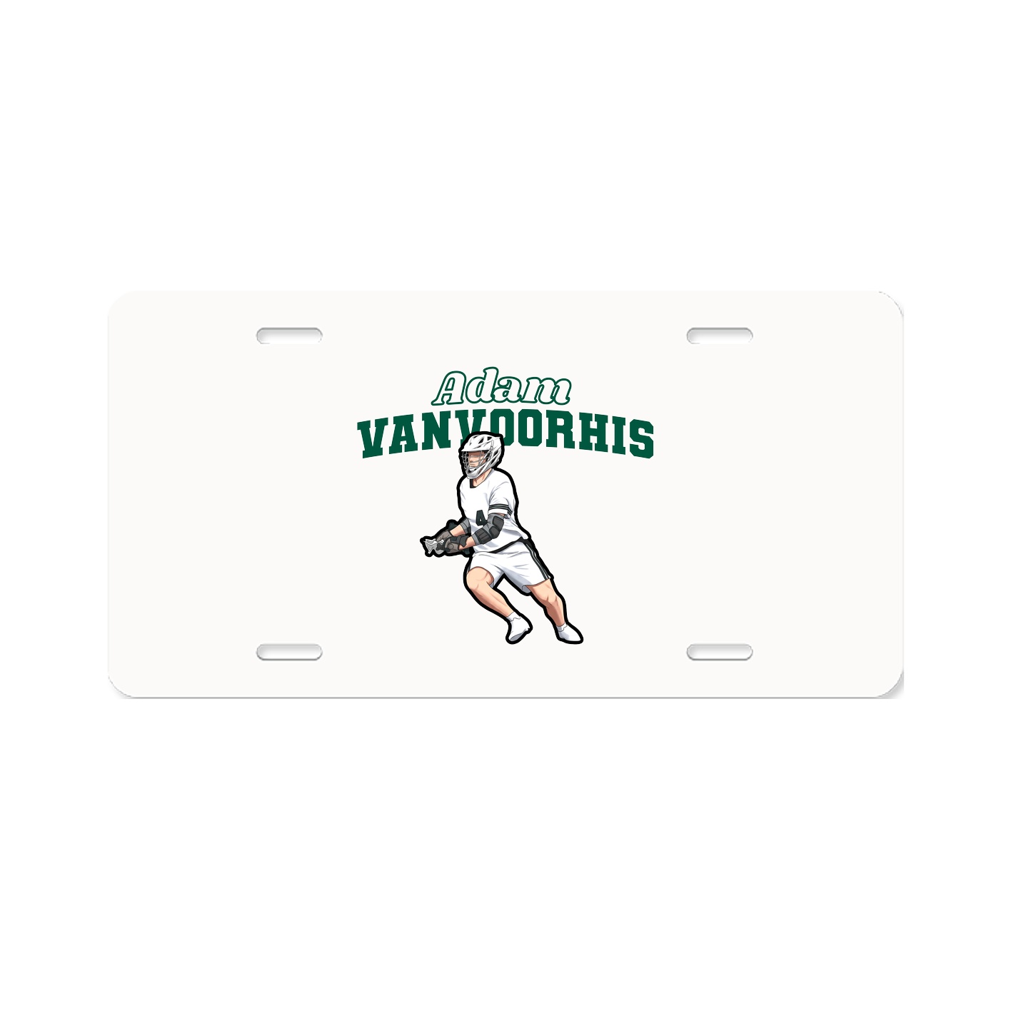 License Plate — Name Arch in Classic