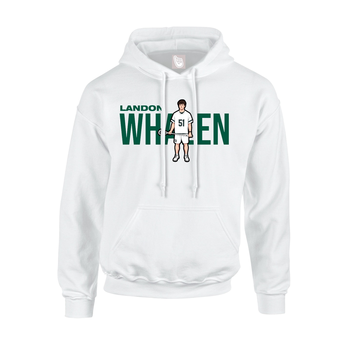 Hoodie — Player Name in White