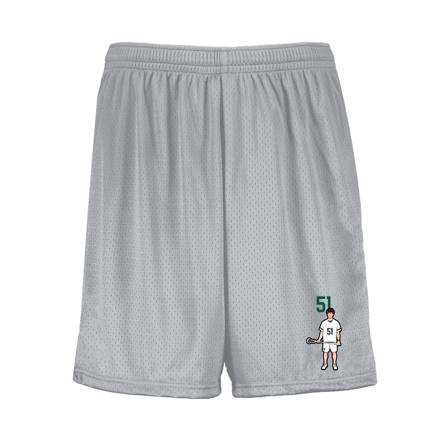Shorts — Number Top in Silver