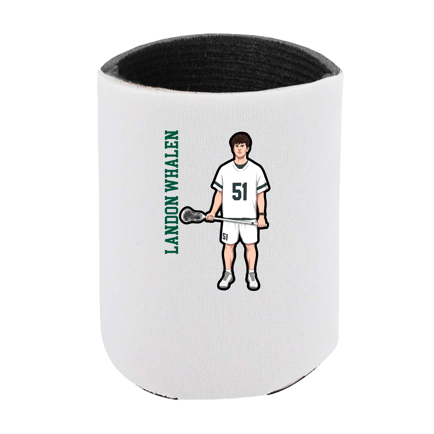 Can Holder — Name Vertical in White
