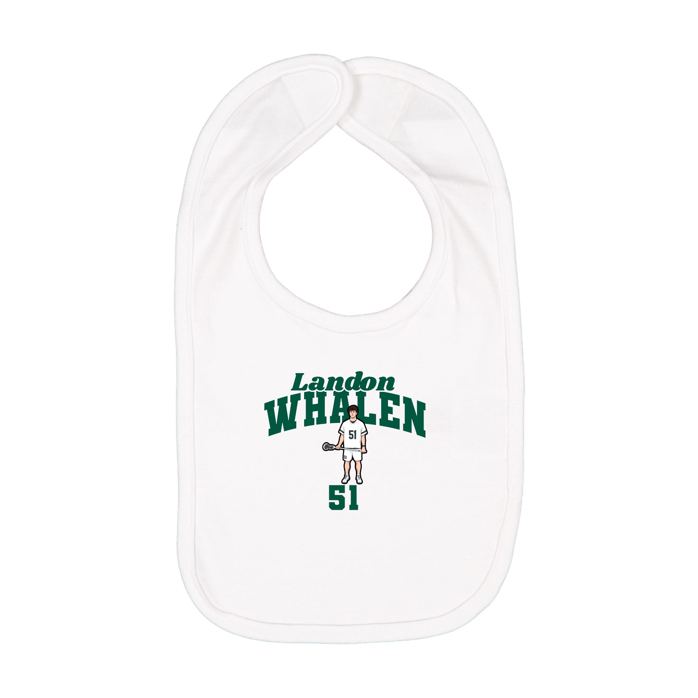 Infant Bib — Signature Arch in White