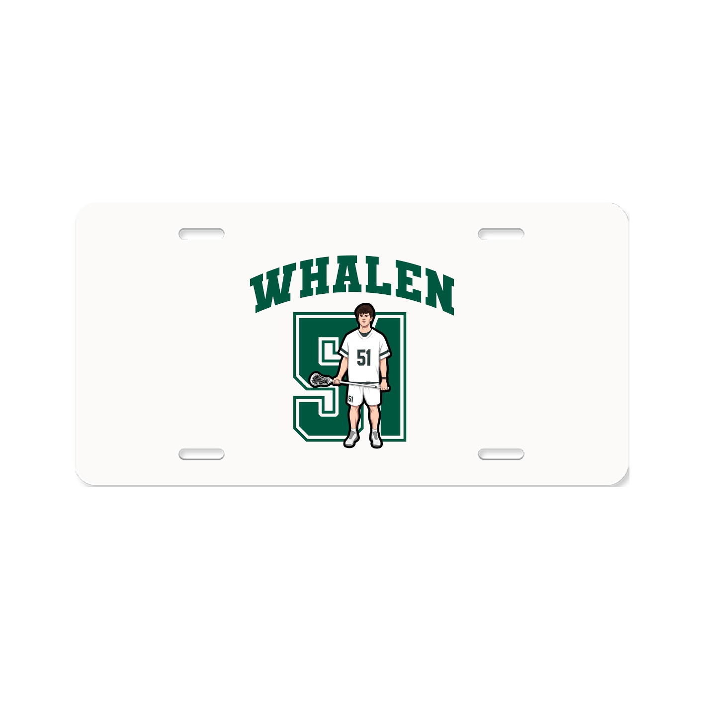 License Plate — Number in Classic