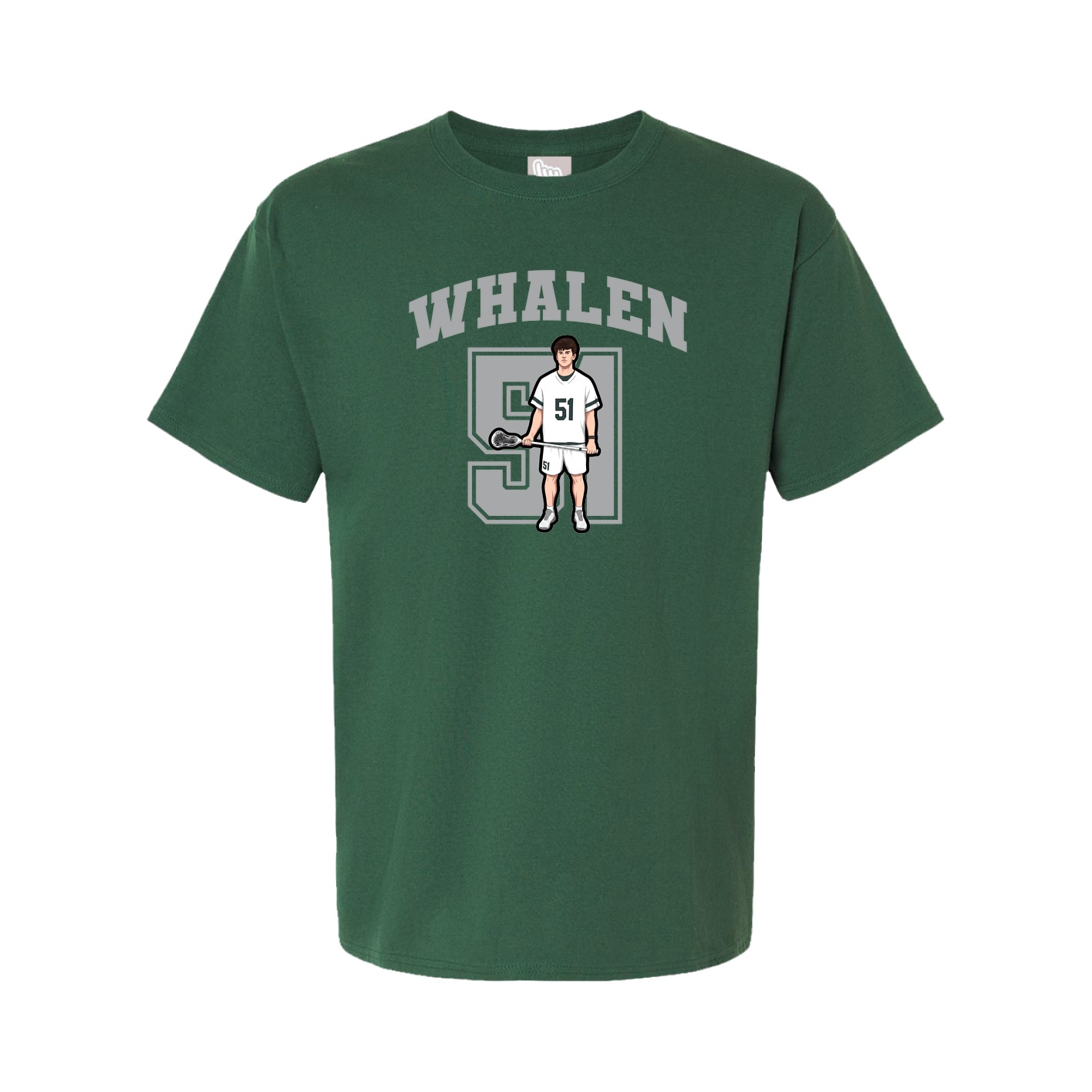 Youth Tee — Number in Green