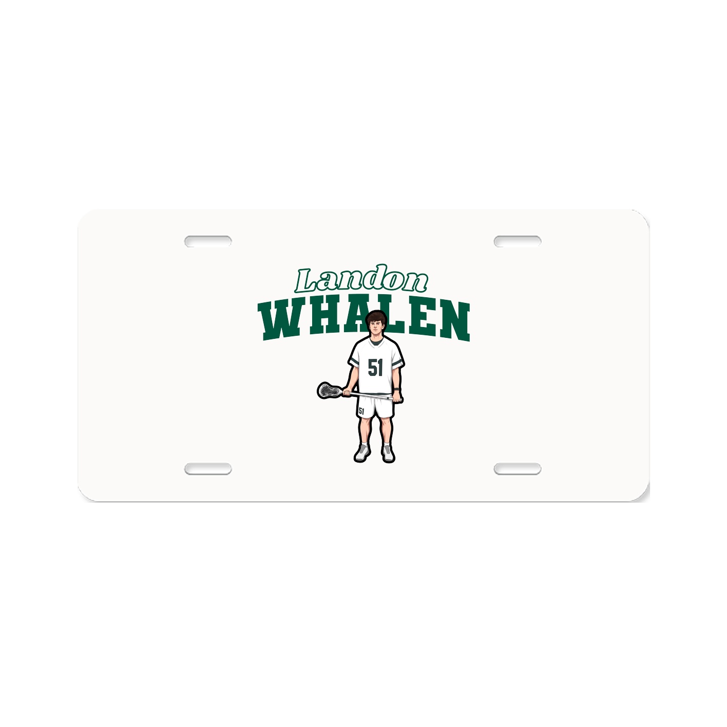 License Plate — Name Arch in Classic