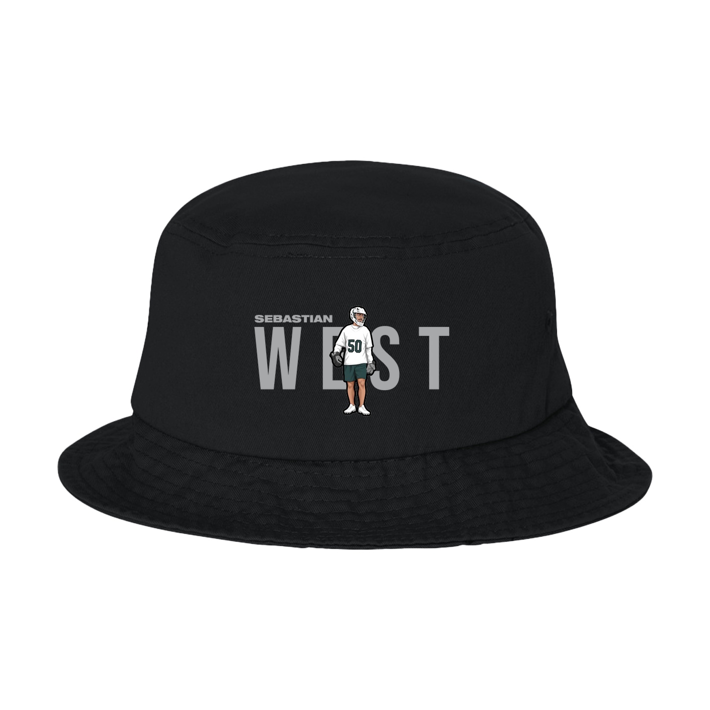 Bucket Cap — Player Name in Black