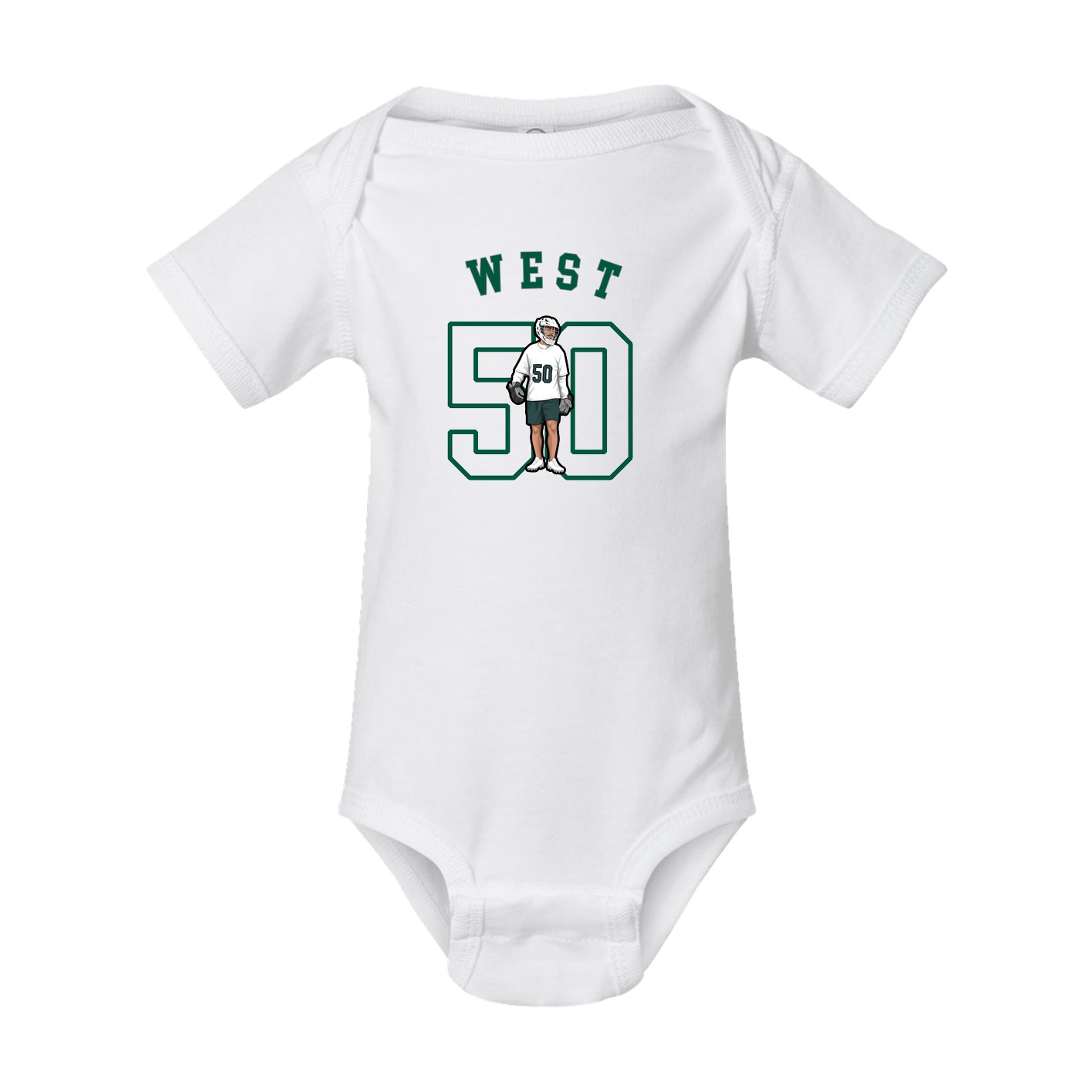 Baby Onesie — Shirsey Arch in White