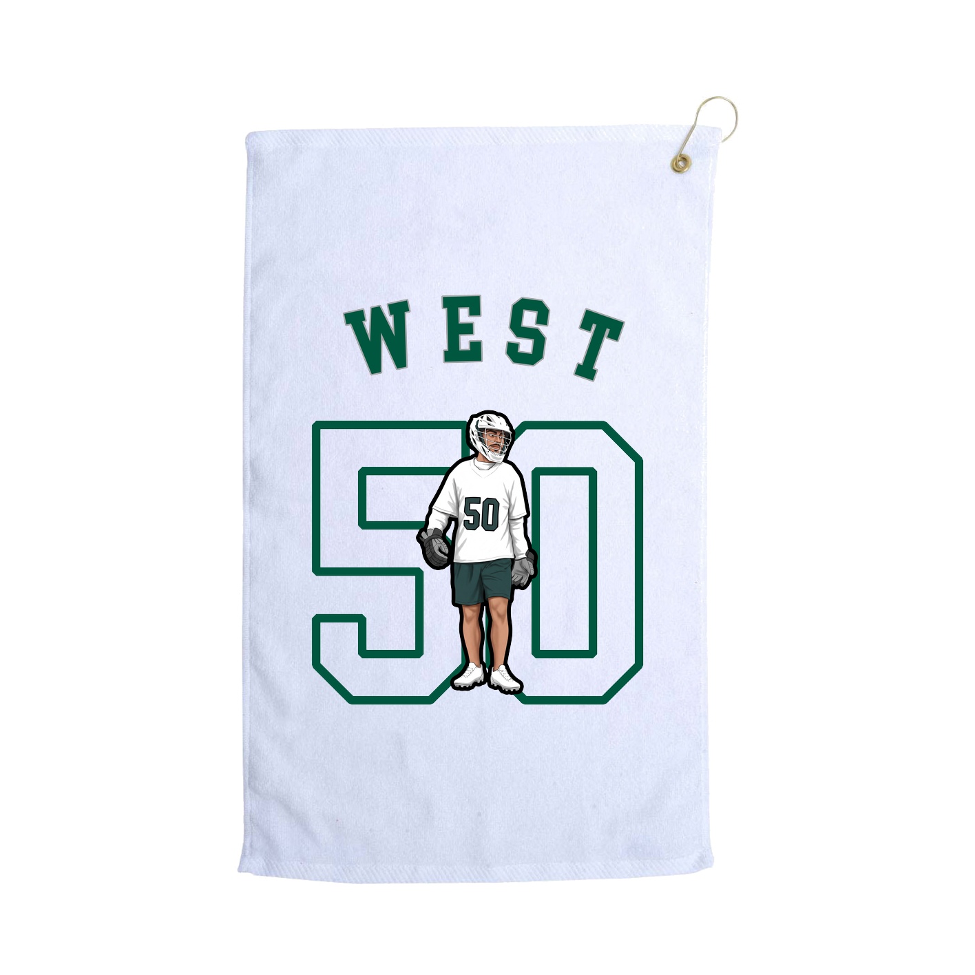 Golf Towel — Shirsey Arch in White