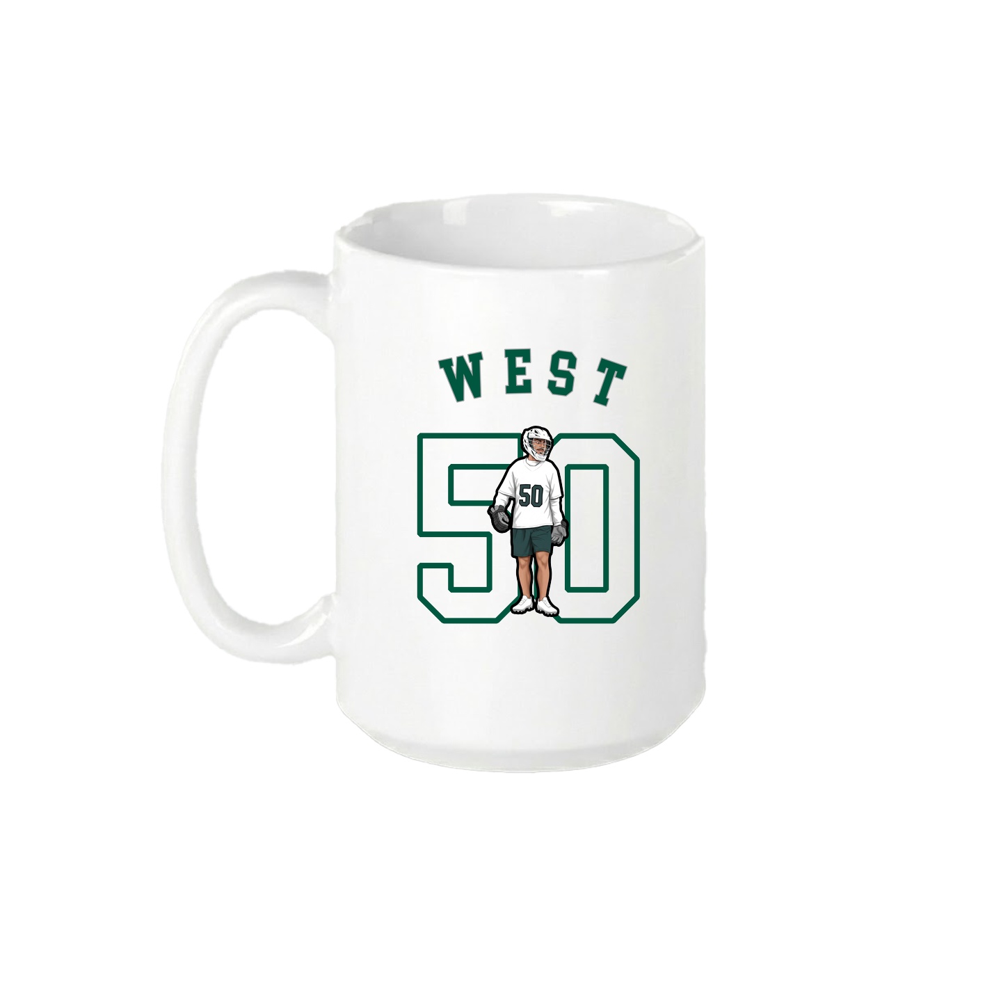 15oz Coffee Mug — Shirsey Arch in White