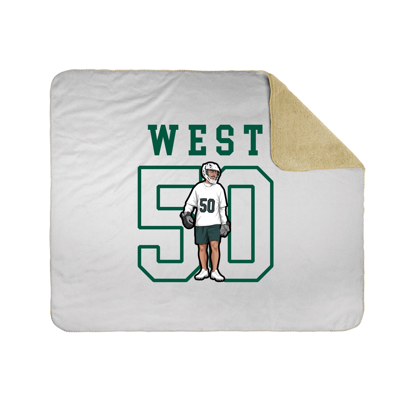 Throw Blanket — Shirsey in White