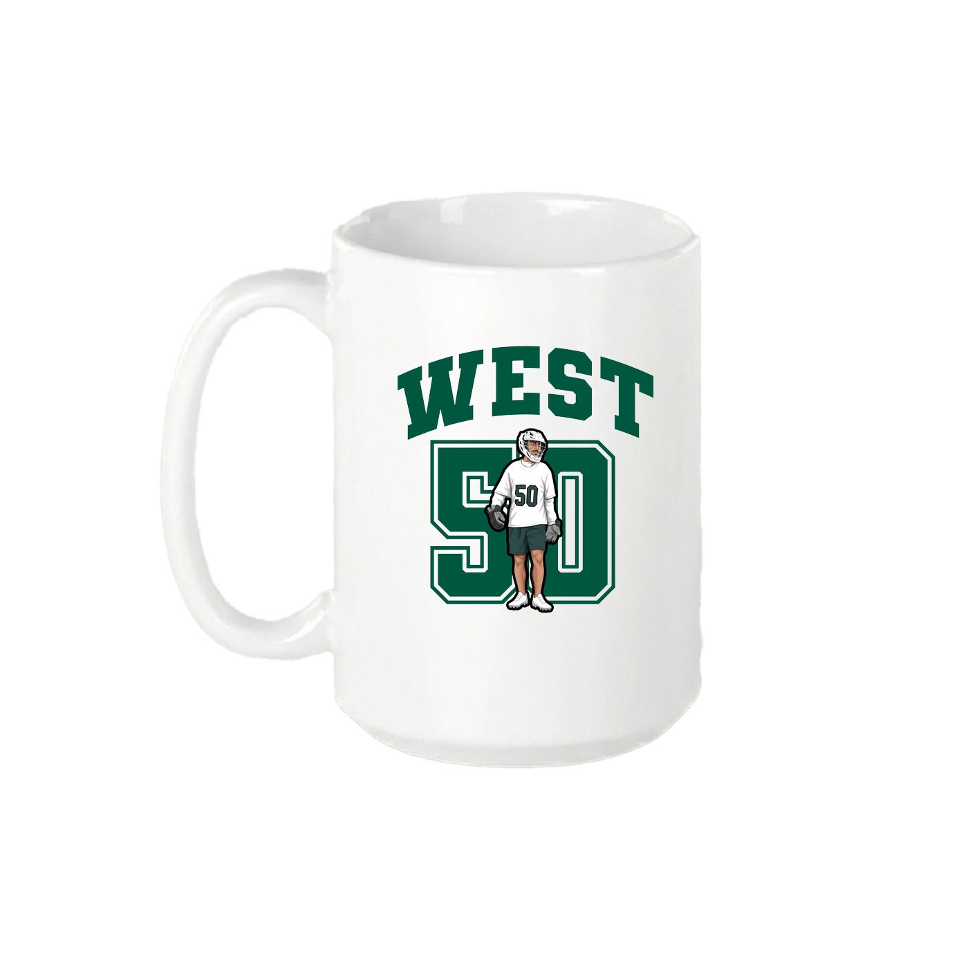 15oz Coffee Mug — Number in White