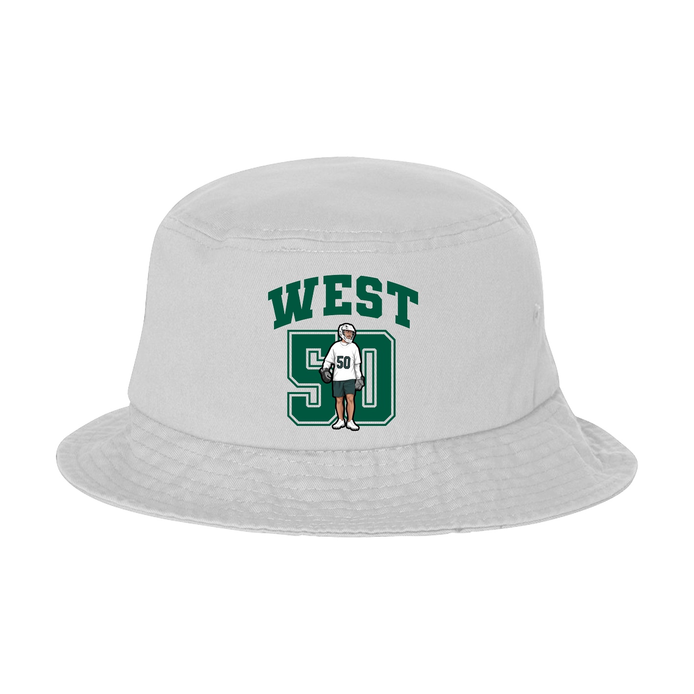 Bucket Cap — Number in White
