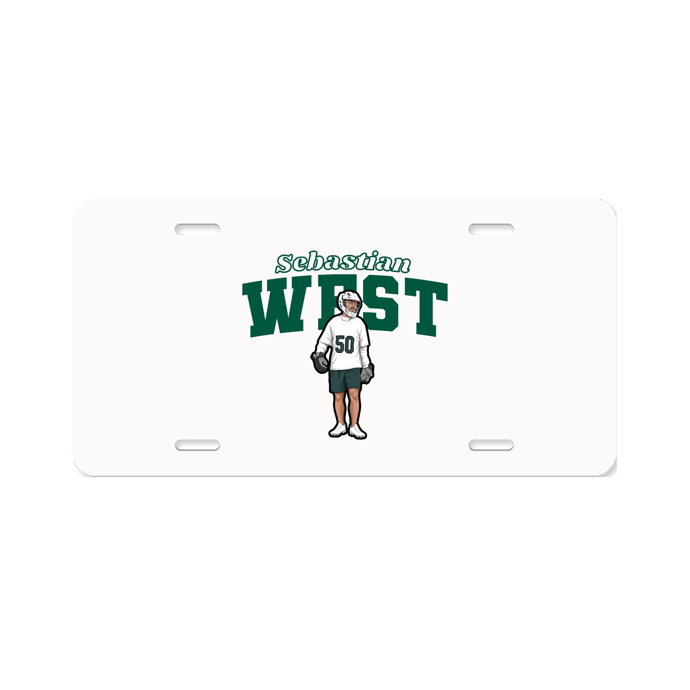 License Plate — Name Arch in Classic