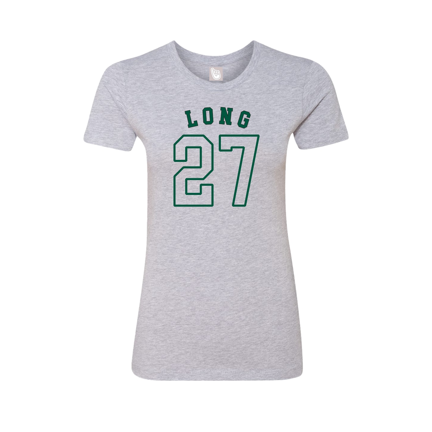 Fitted Women's Tee — Shirsey Arch in Grey