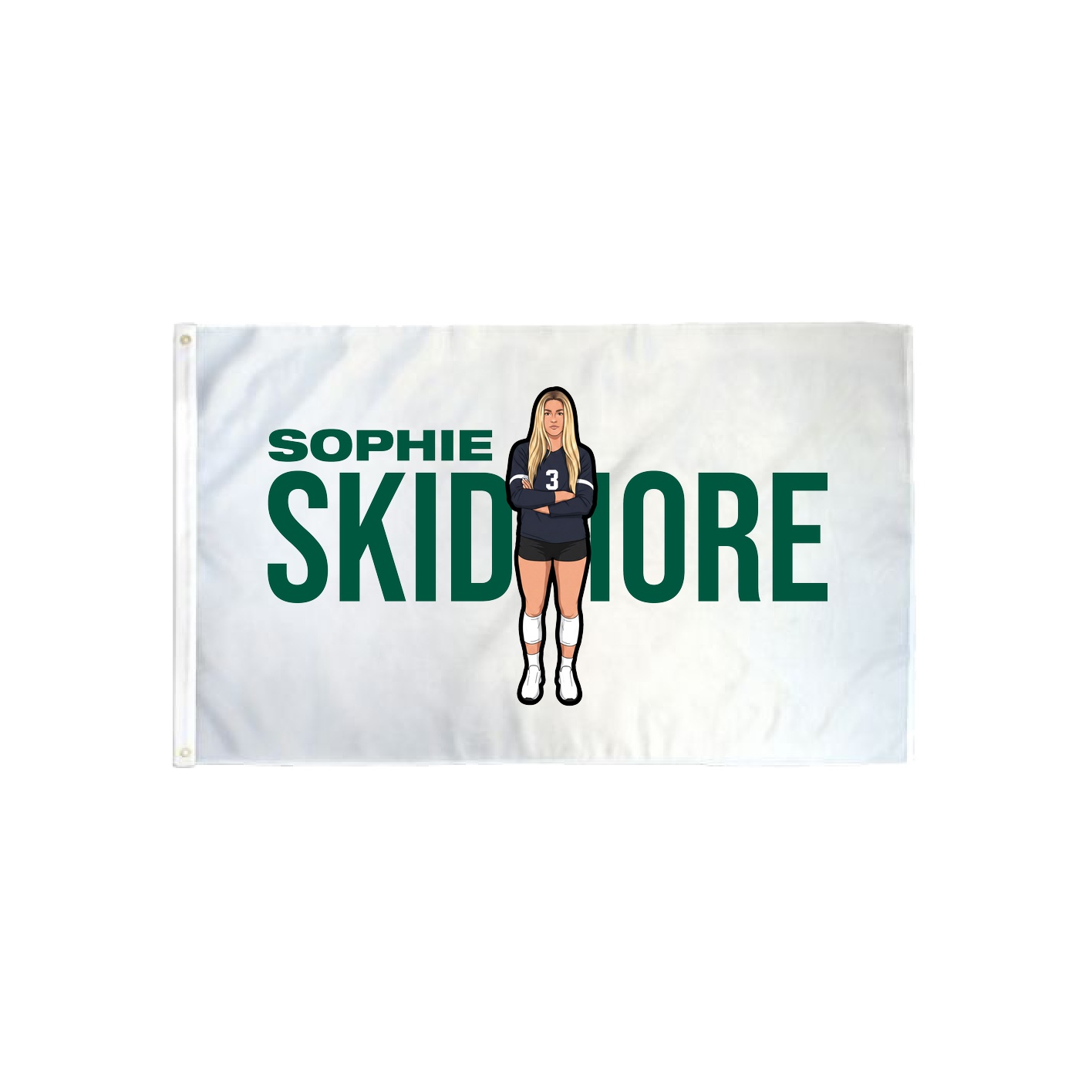 3x5 Flag — Player Name in Classic