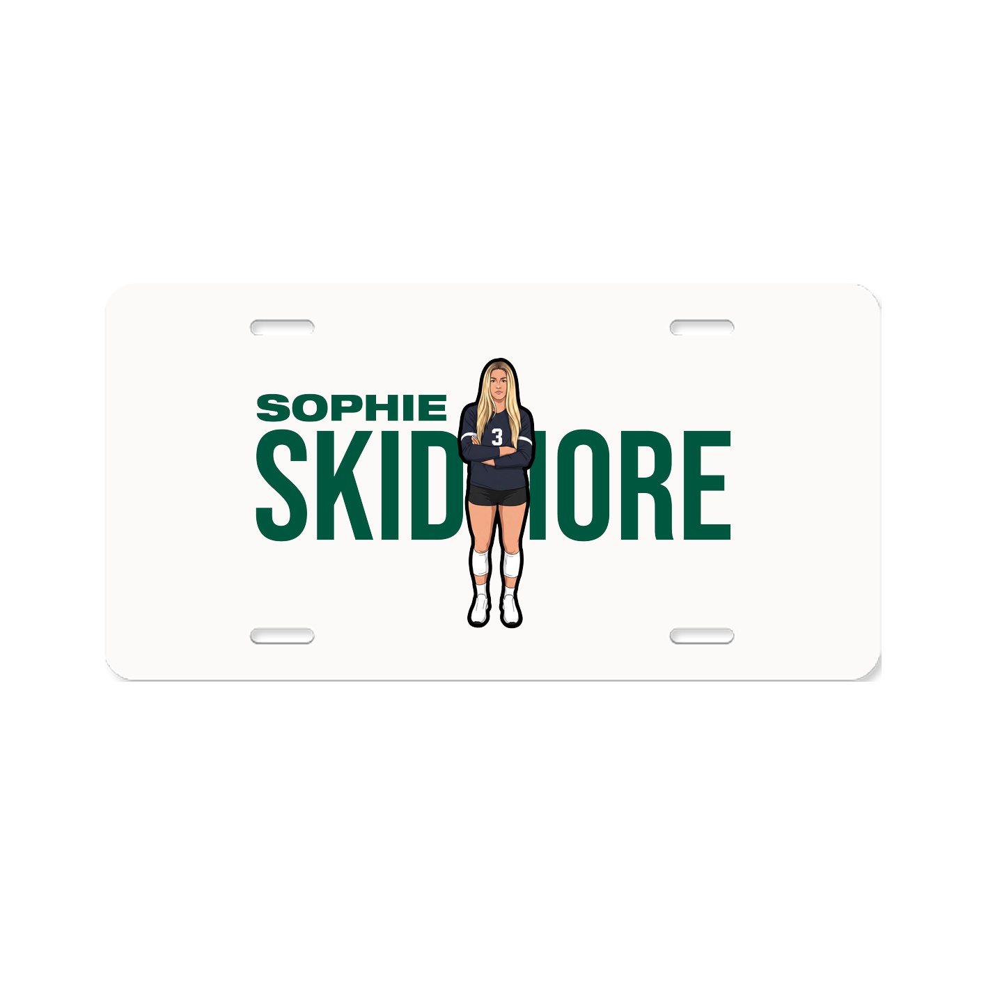 License Plate — Player Name in Classic