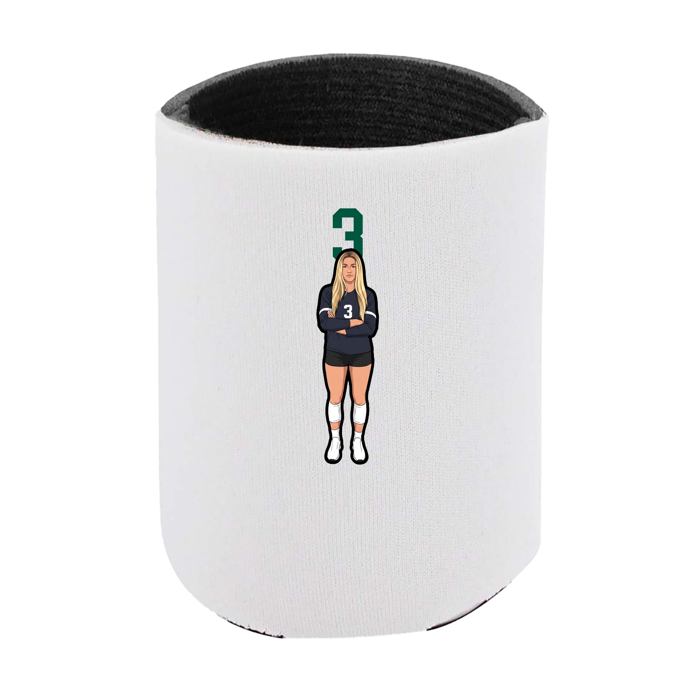 Can Holder — Number Top in White