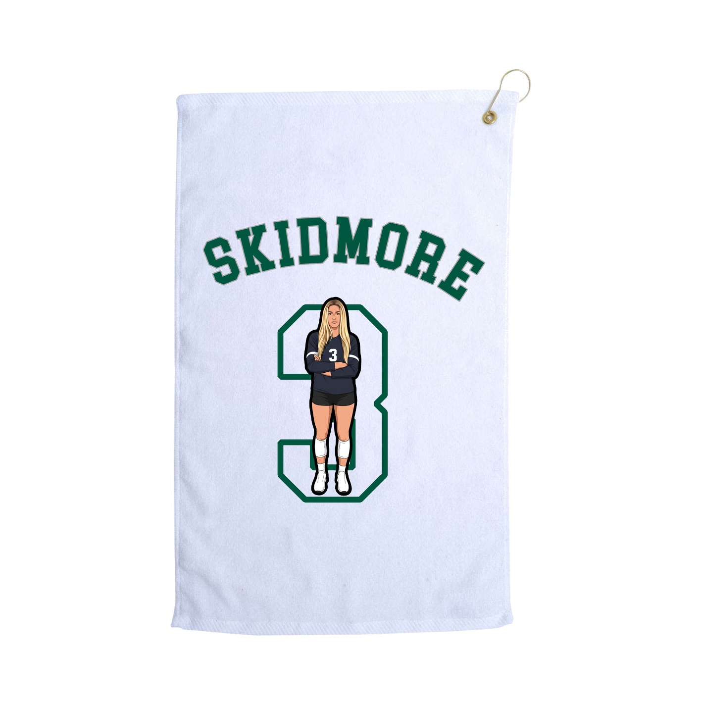 Golf Towel — Shirsey Arch in White
