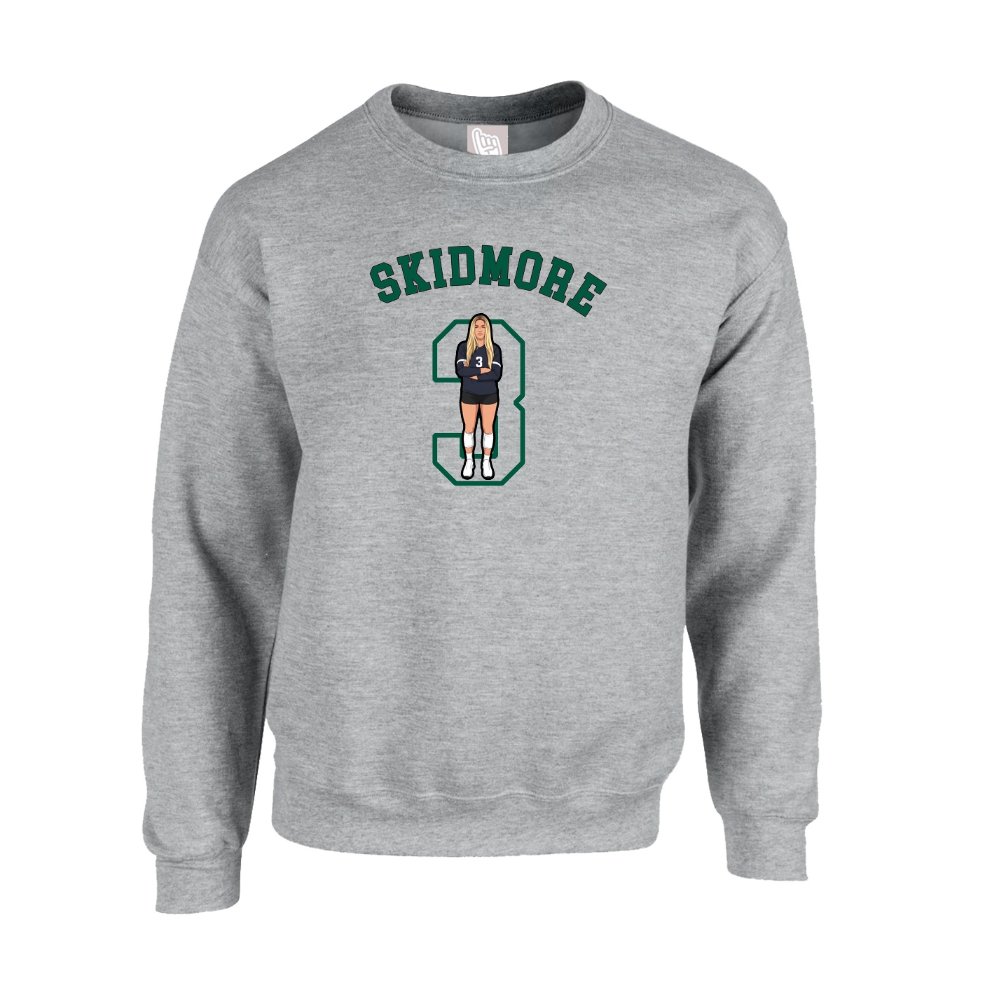 Fleece Crew — Shirsey Arch in Grey
