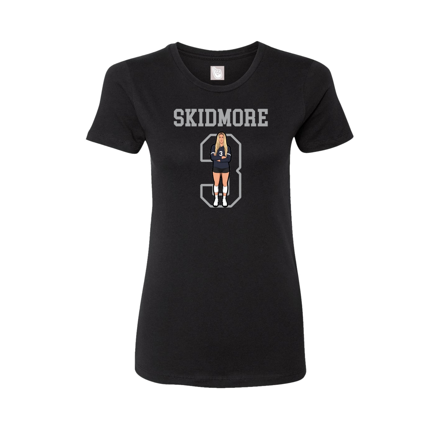 Fitted Women's Tee — Shirsey in Black
