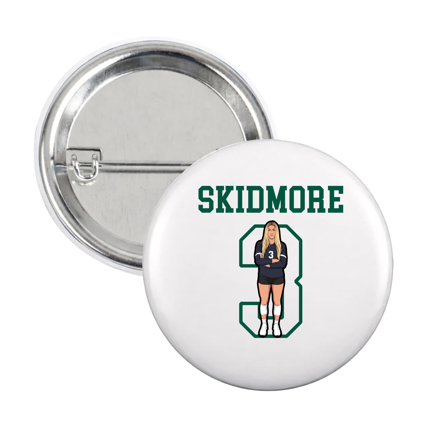 Game Day Button — Shirsey in White