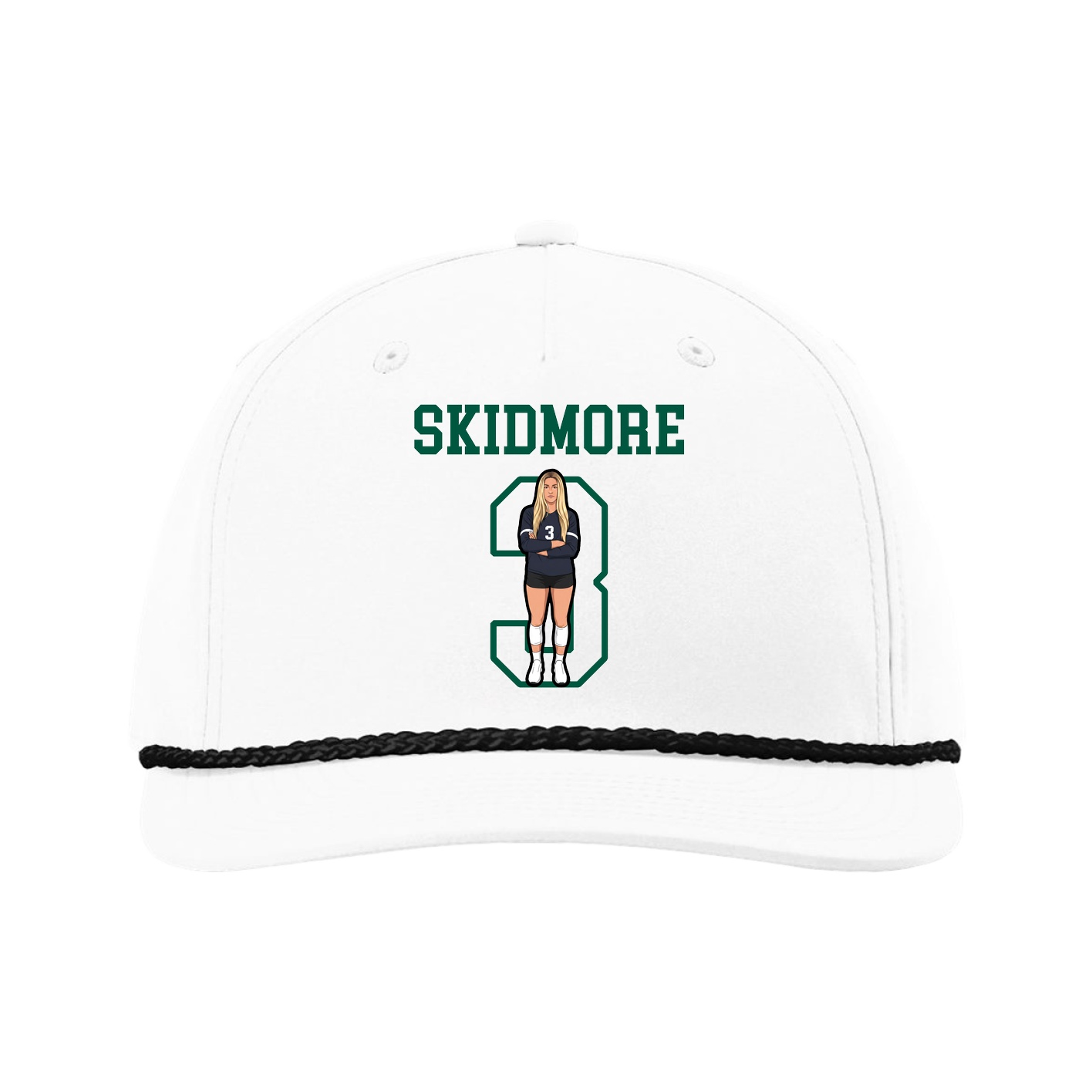 Five-Panel Classic Rope Cap — Shirsey in White