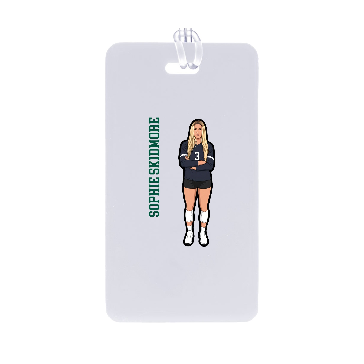 Bag Tag — Name Vertical in Classic