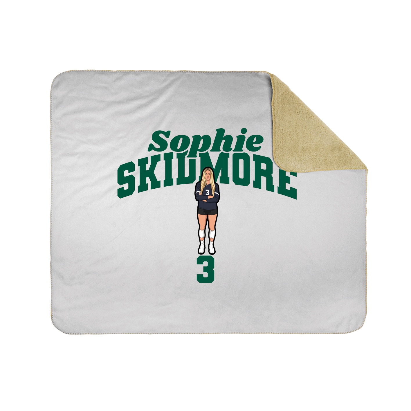 Throw Blanket — Signature Arch in White