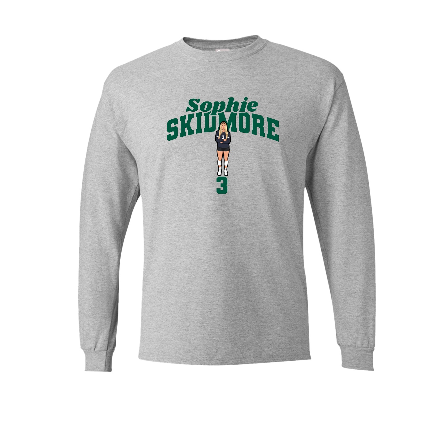 Long Sleeve Tee — Signature Arch in Grey
