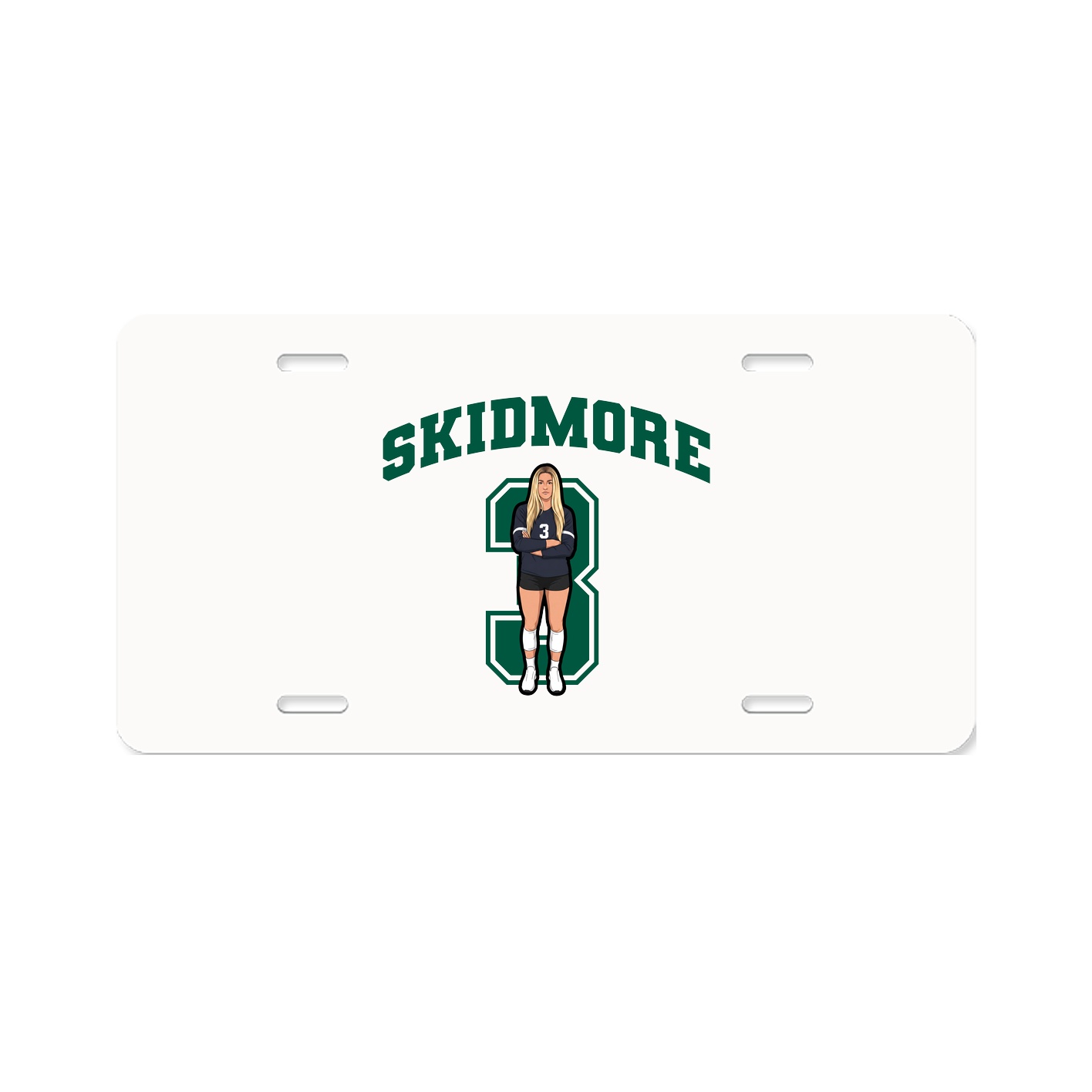 License Plate — Number in Classic