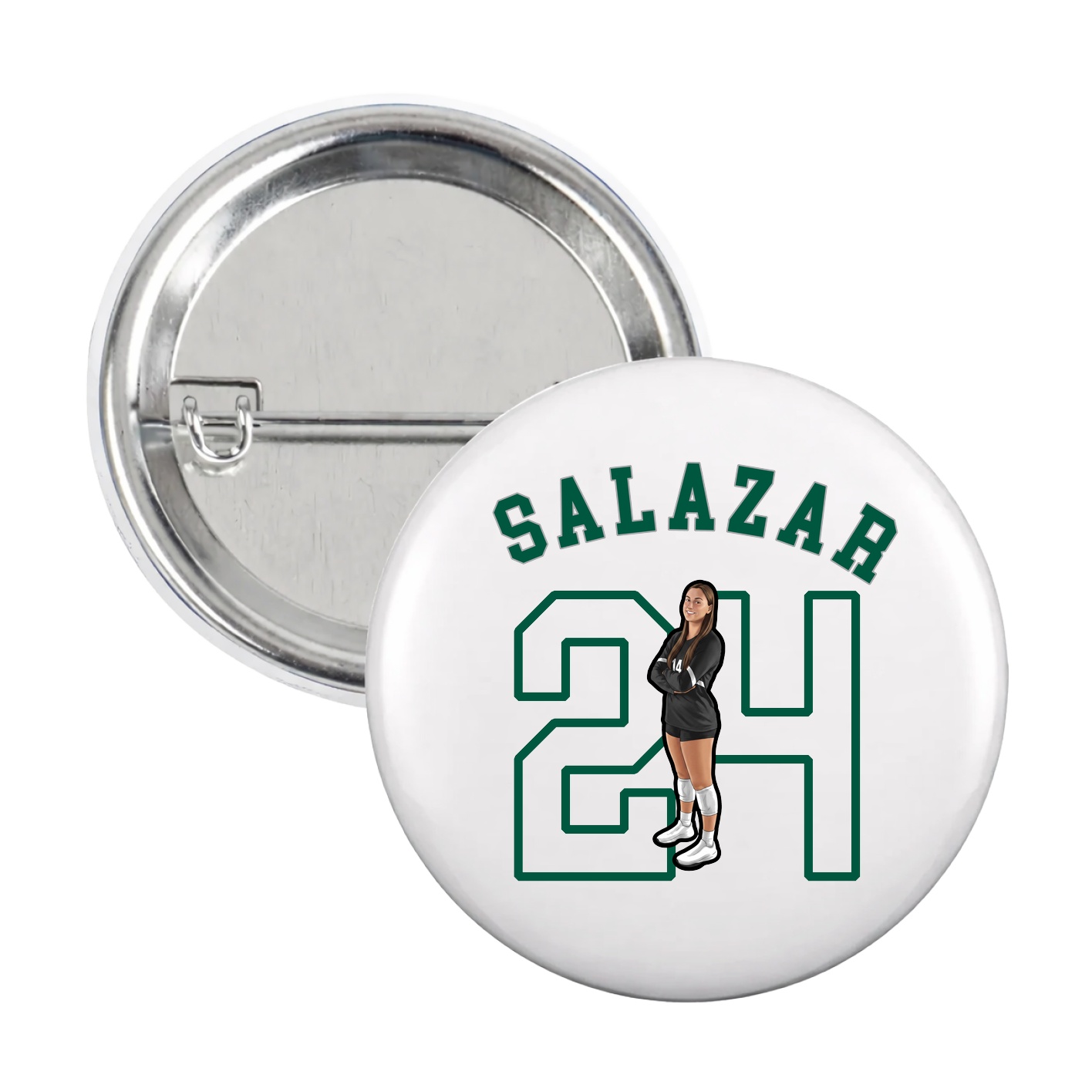 Game Day Button — Shirsey Arch in White
