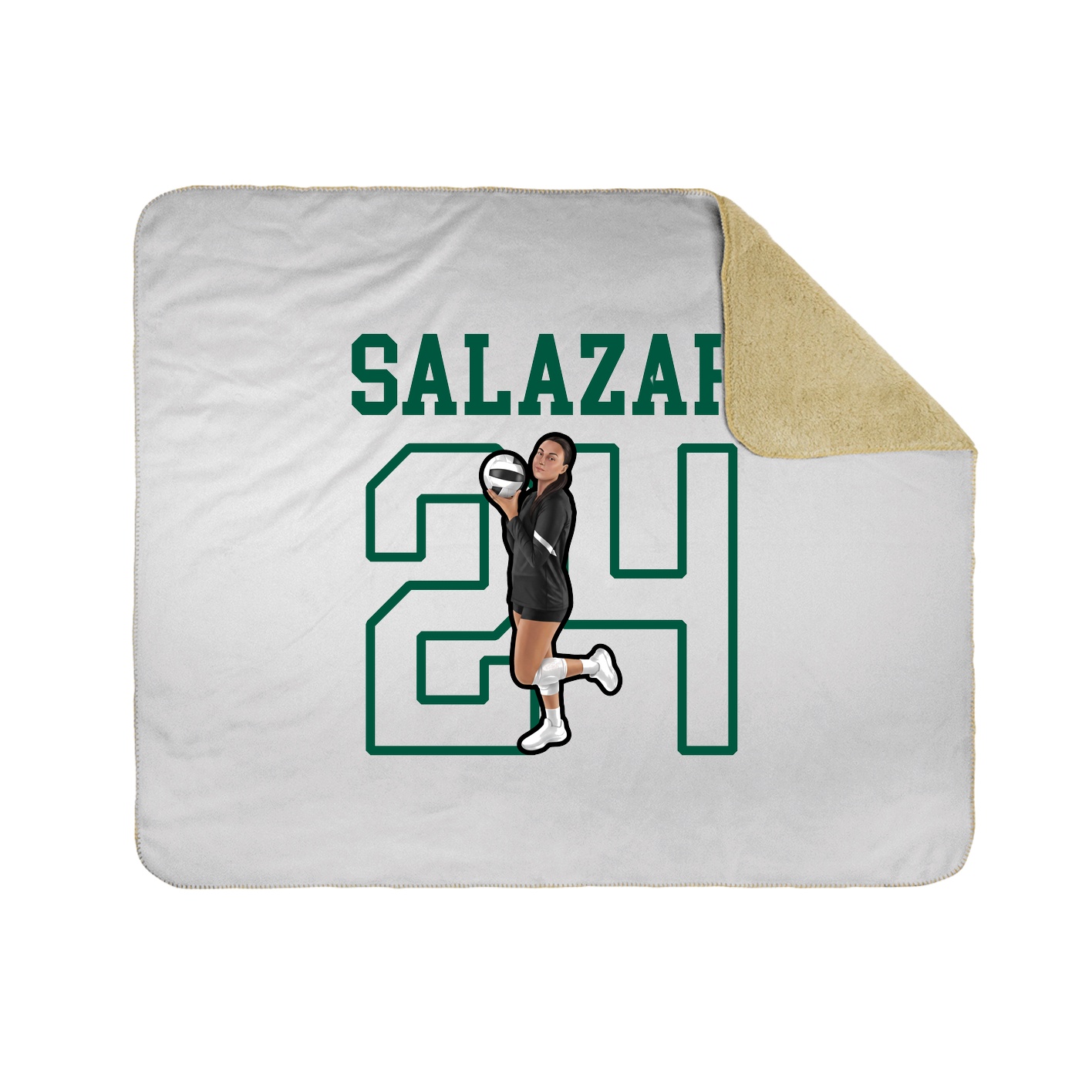 Throw Blanket — Shirsey in White