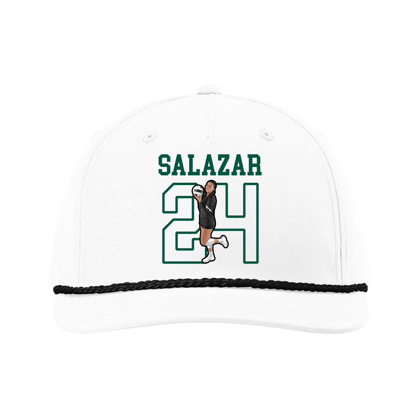 Five-Panel Classic Rope Cap — Shirsey in White