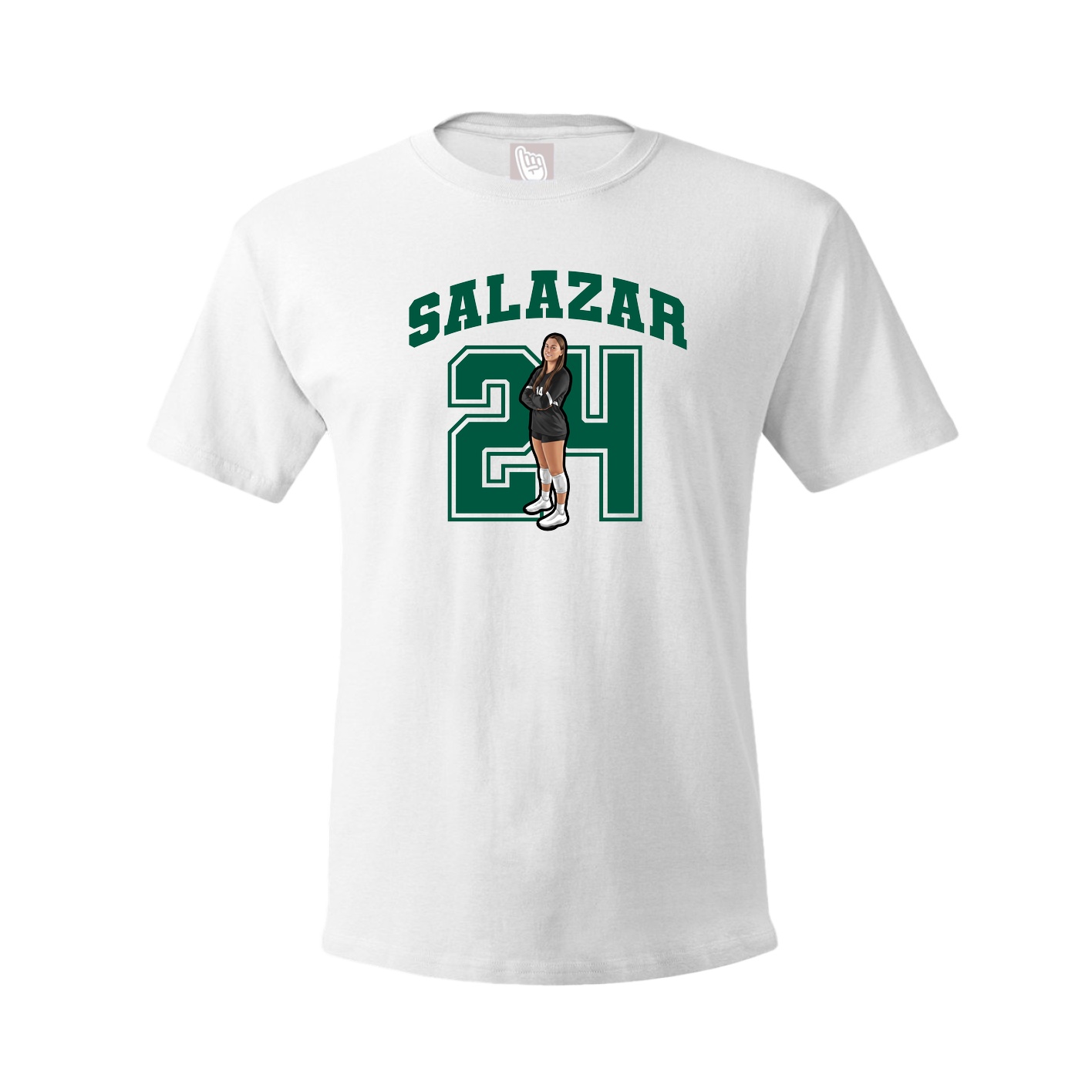 Tee — Number in White