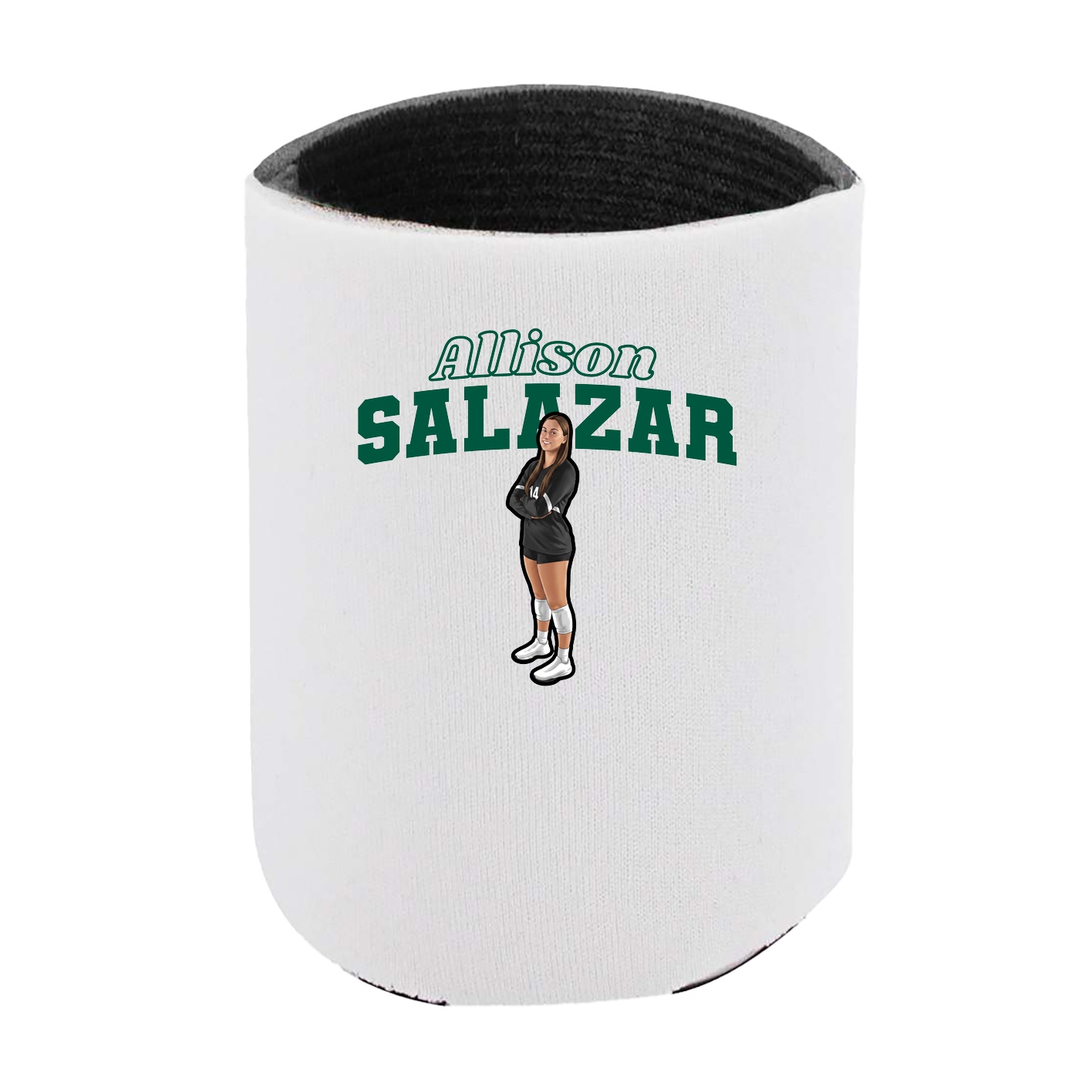 Can Holder — Name Arch in White